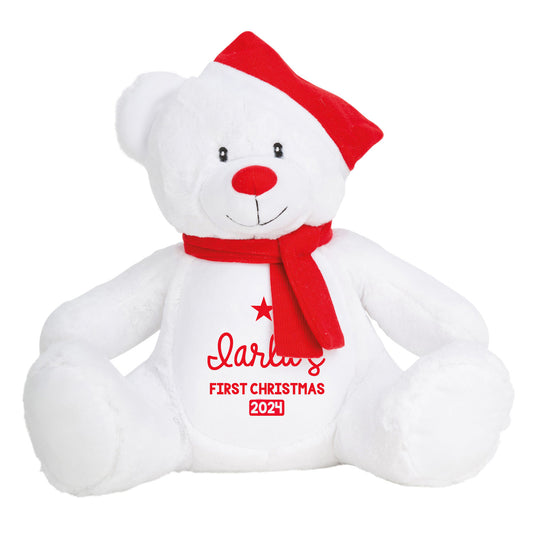 New Baby Santa Stocking and Teddy Set