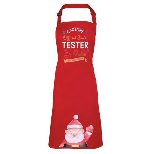 Children's Official Taste Tester Personalised Christmas Apron
