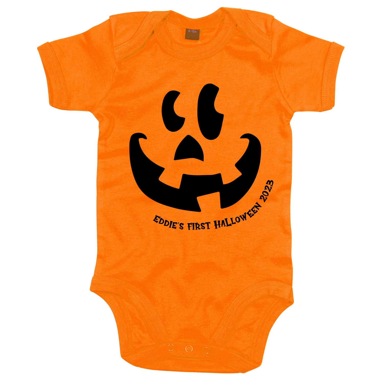 Babies First Halloween Vest Personalised Spooky Pumpkin Christmas