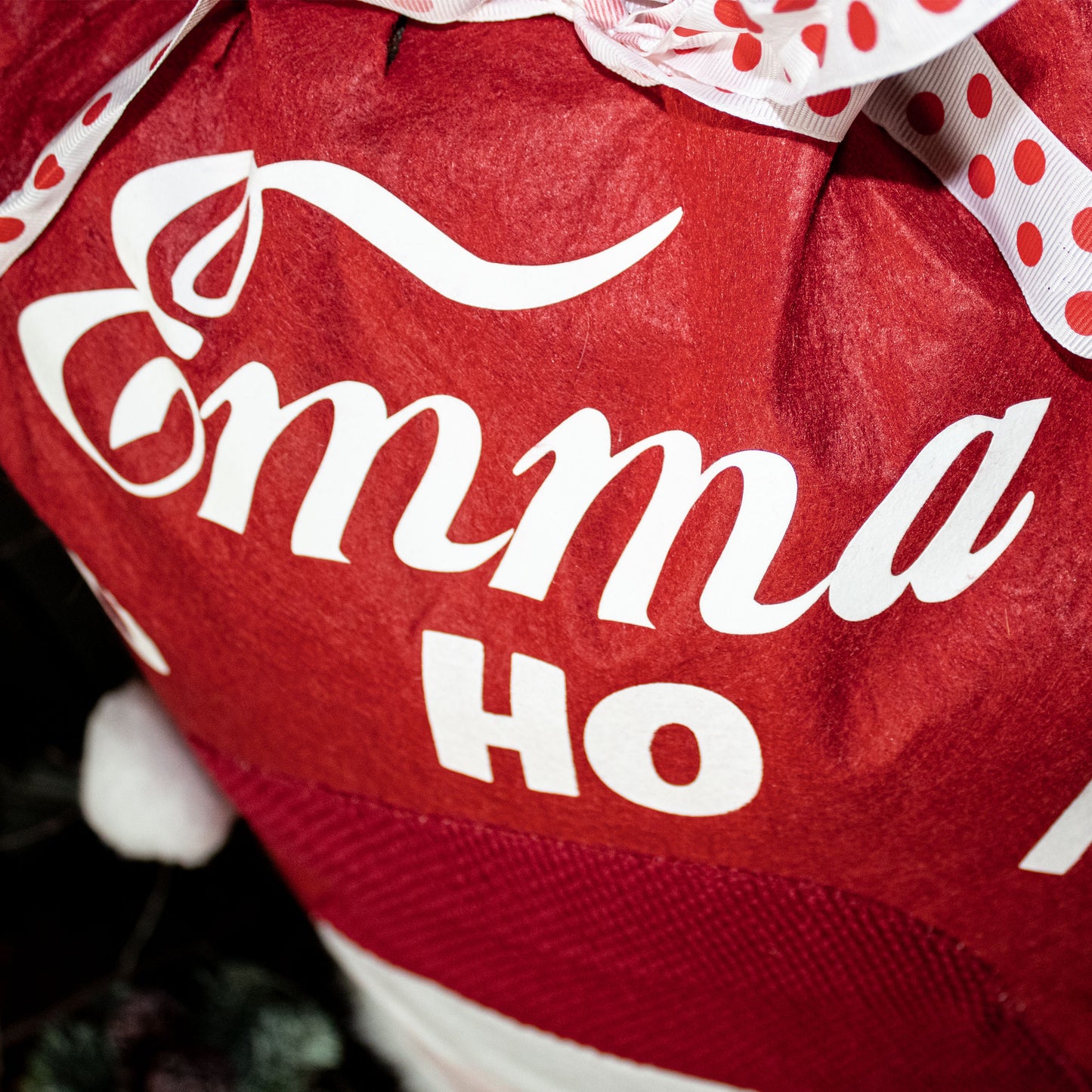 Ho Ho Ho Red Santa Christmas Sack