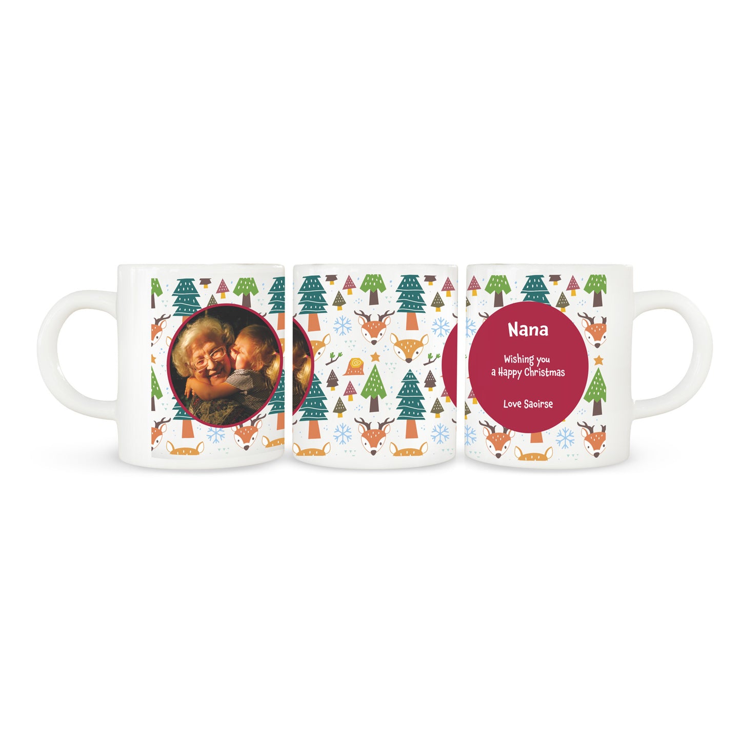 Personalised Photo Upload Christmas Mug