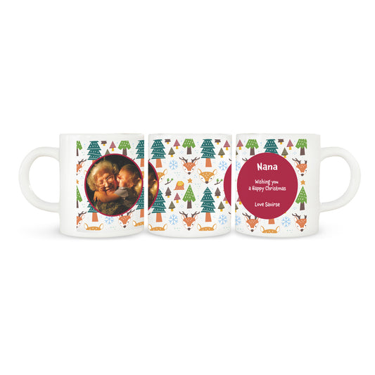 Personalised Photo Upload Christmas Mug
