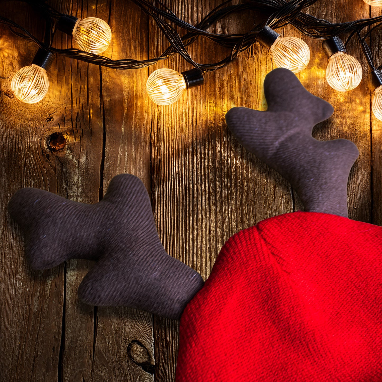 Kids Personalised Reindeer Beanie