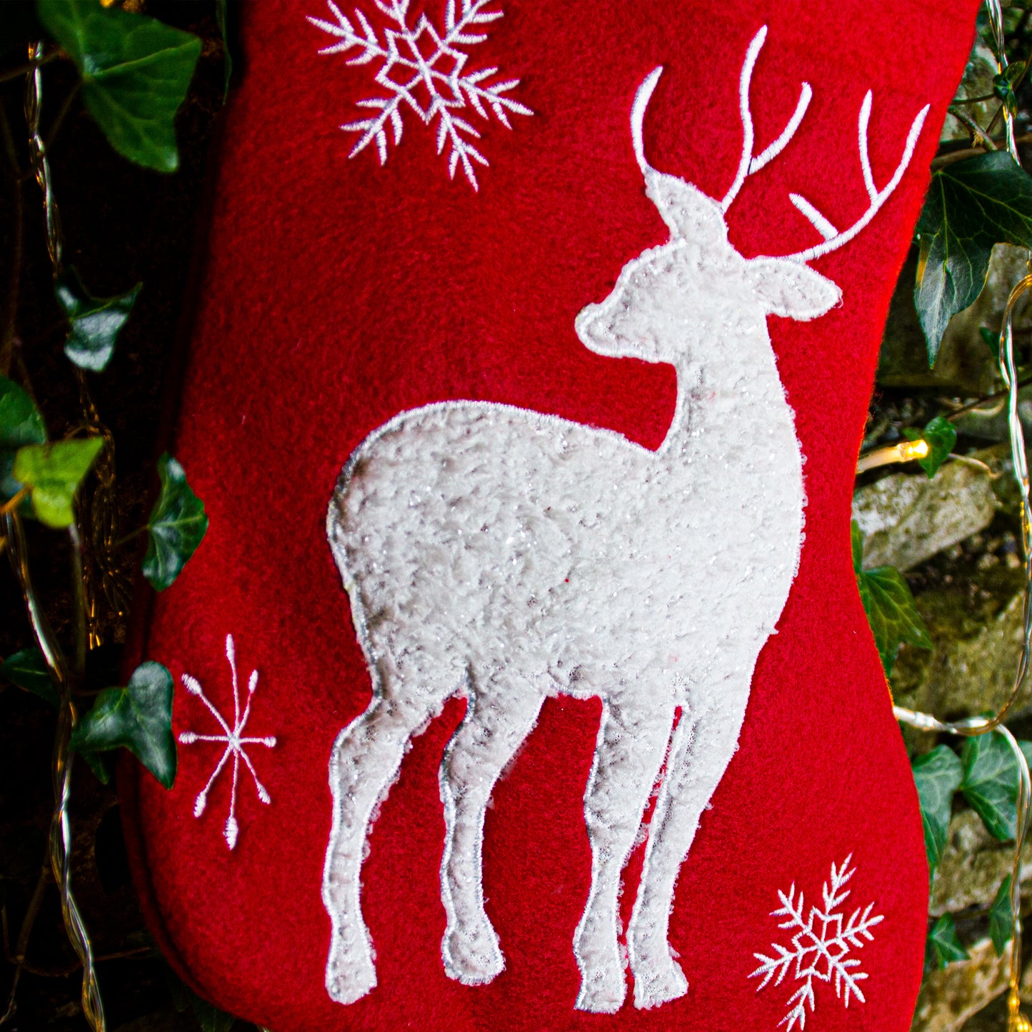 Close up of fluffy reindeer desgin