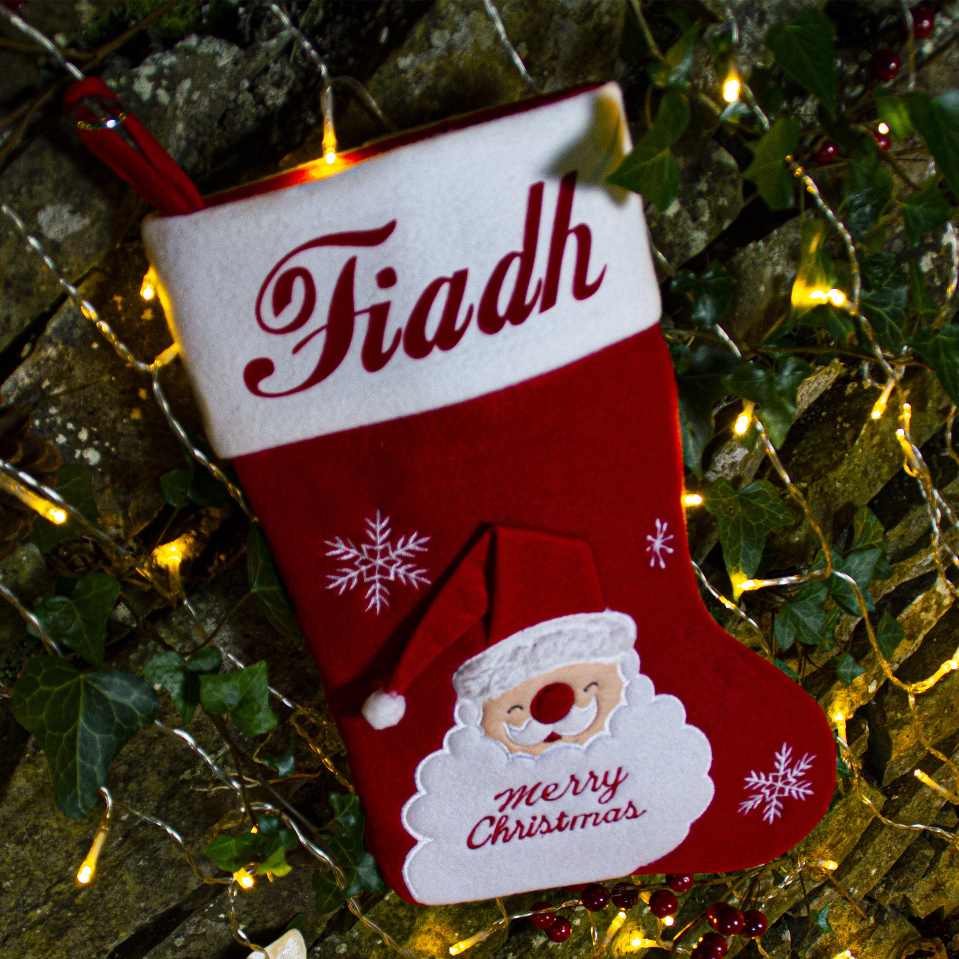 Merry Christmas Santa Christmas Stocking Hanging