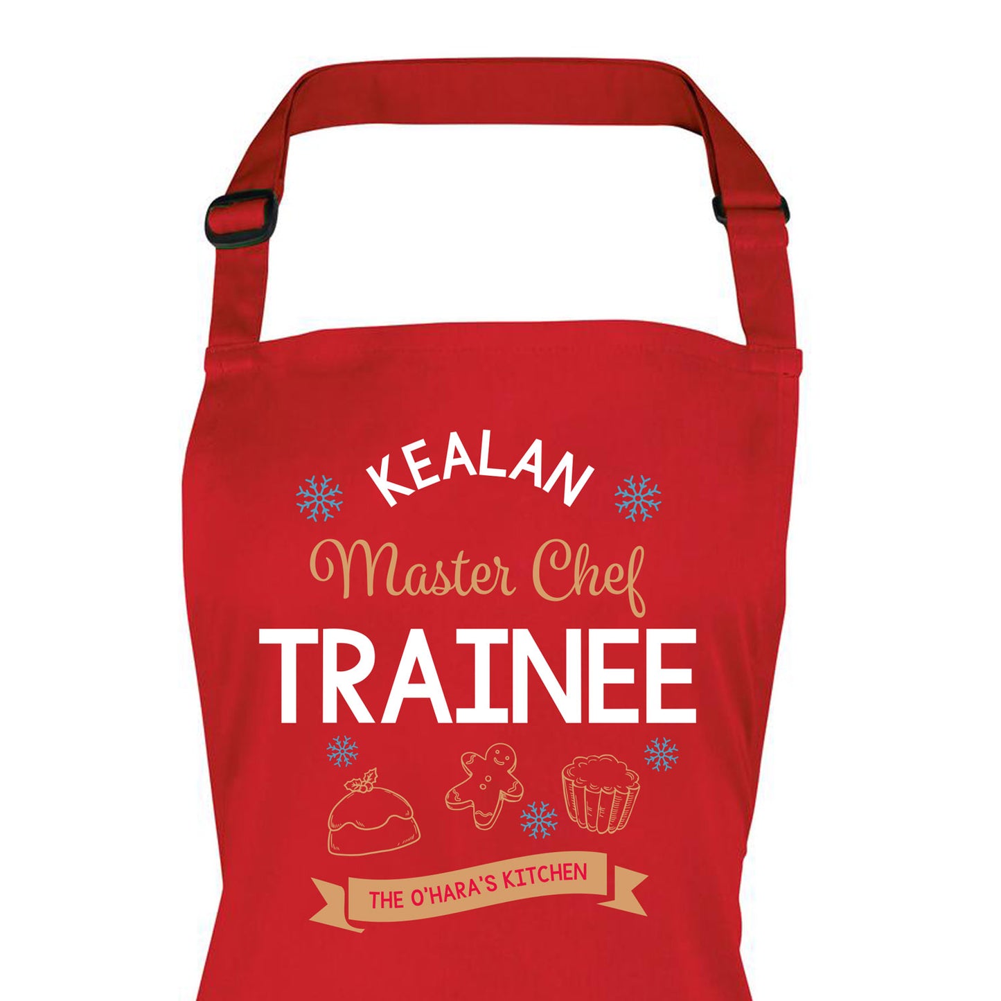 Children's Master Chef Trainee Personalised Christmas Apron