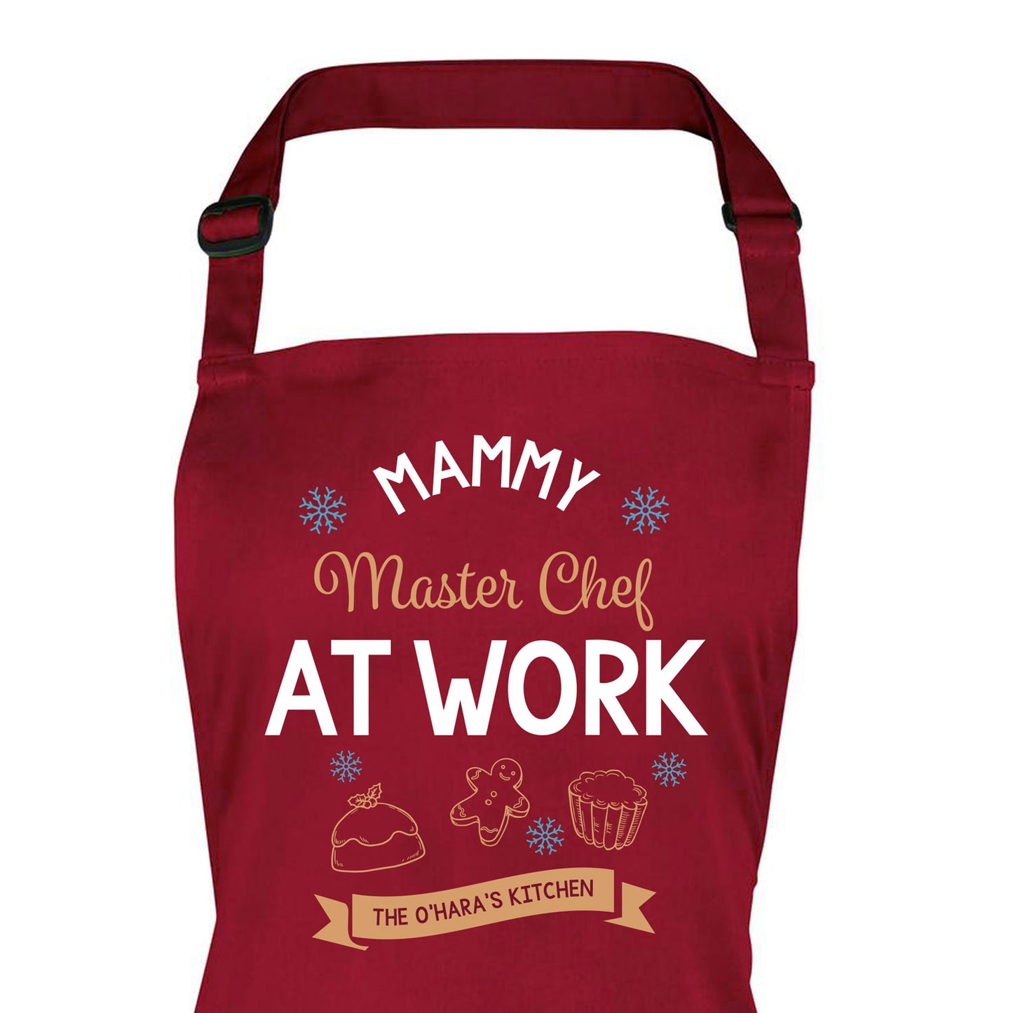 Adults Master Chef at Work Personalised Christmas Apron