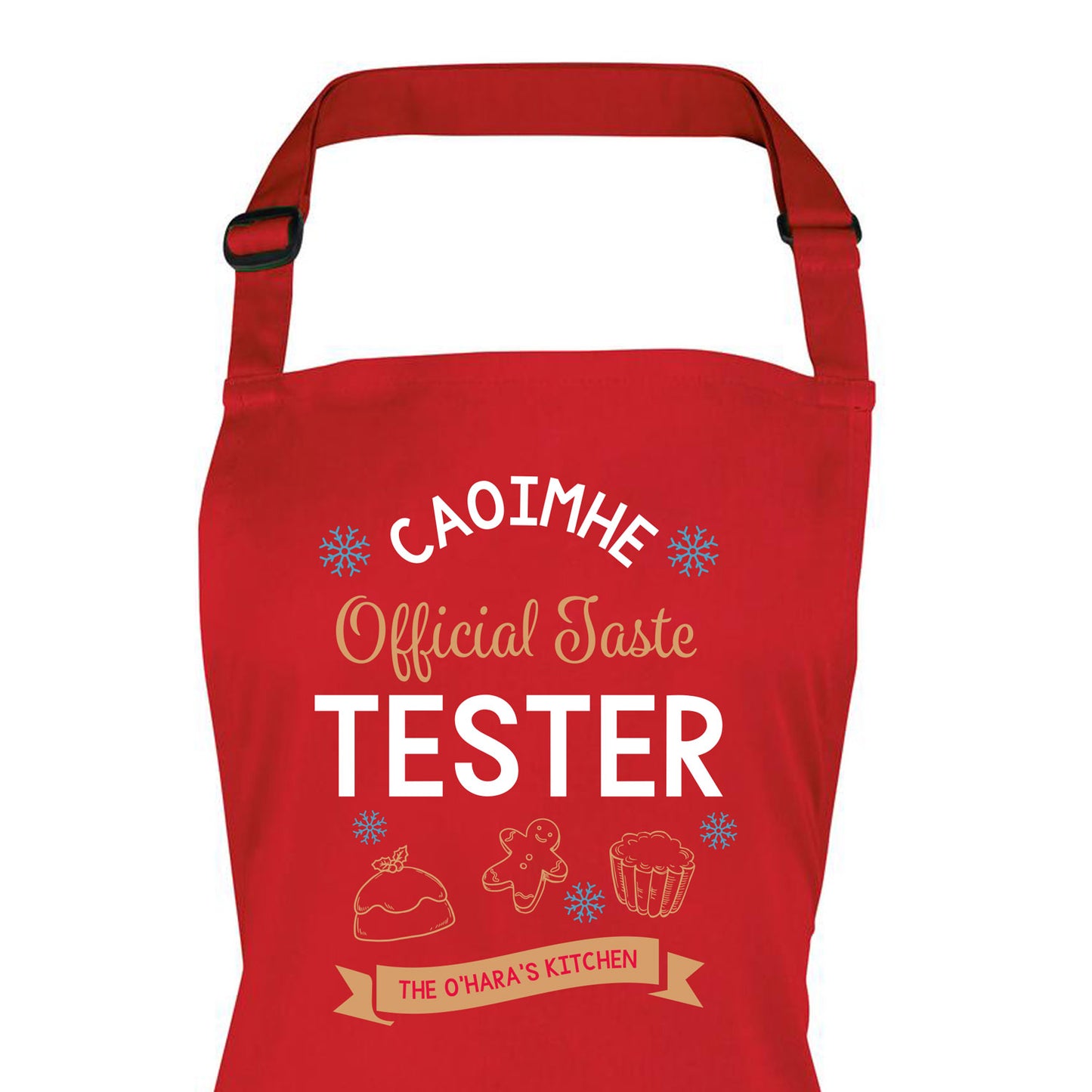 Children's Official Taste Tester Personalised Christmas Apron