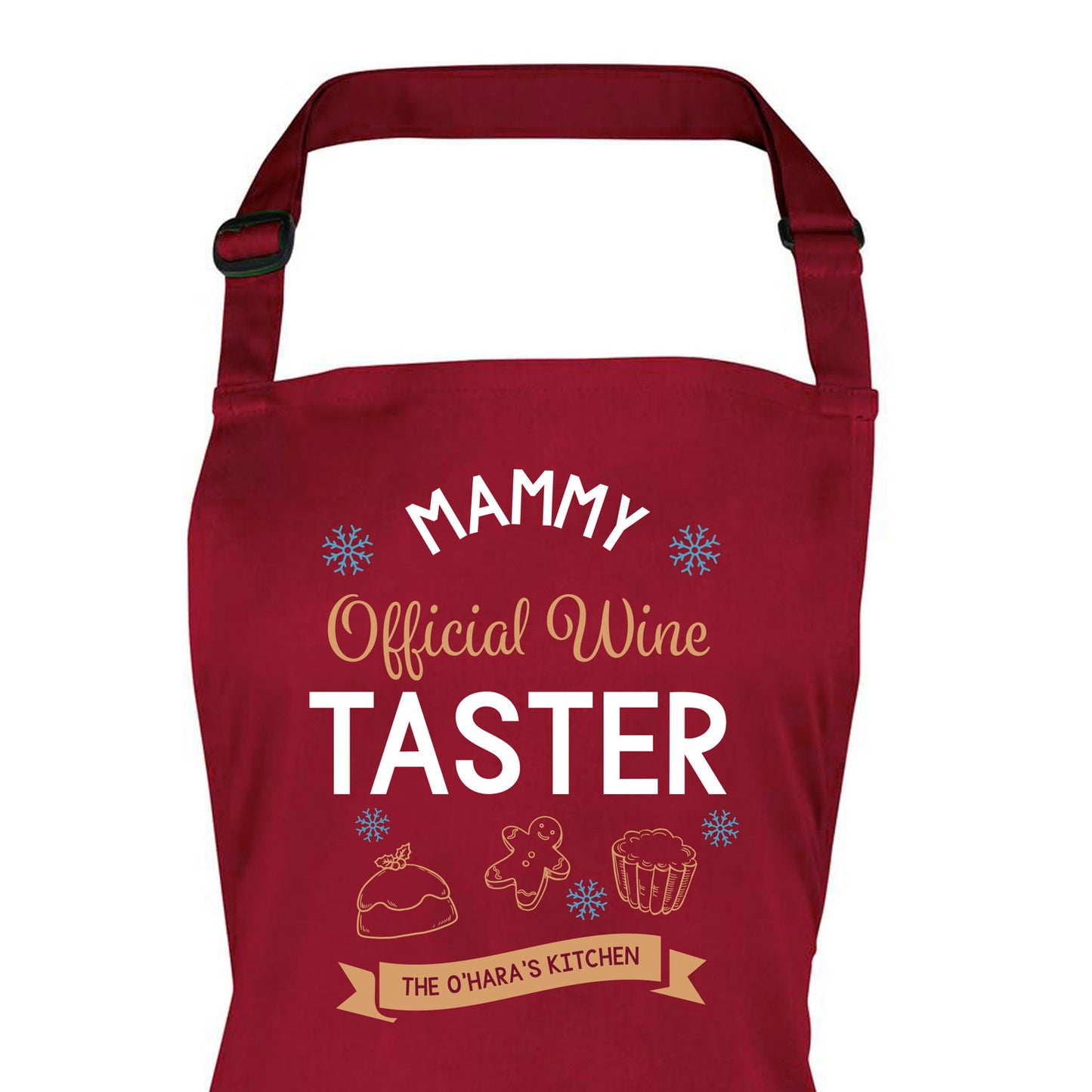 Adults Official Wine Taster Personalised Christmas Apron