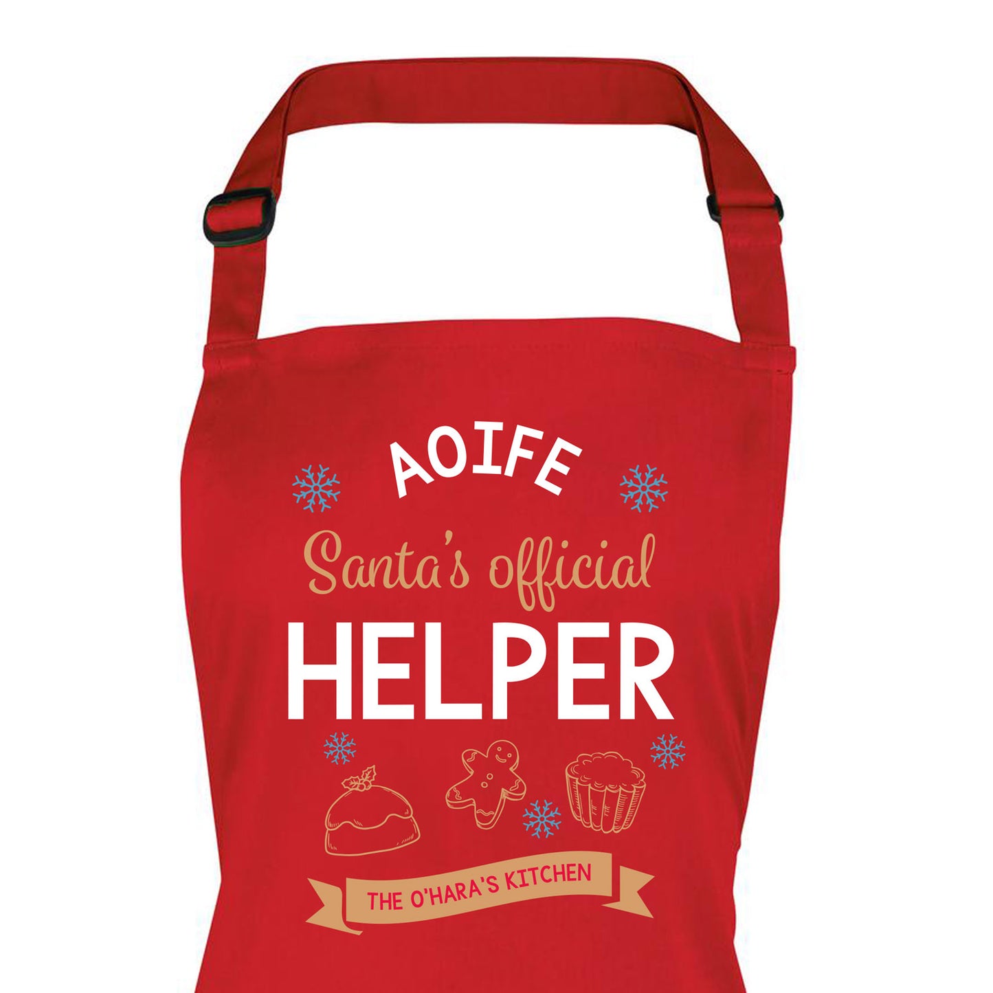 Childrens Santa's Little Helper Personalised Christmas Apron