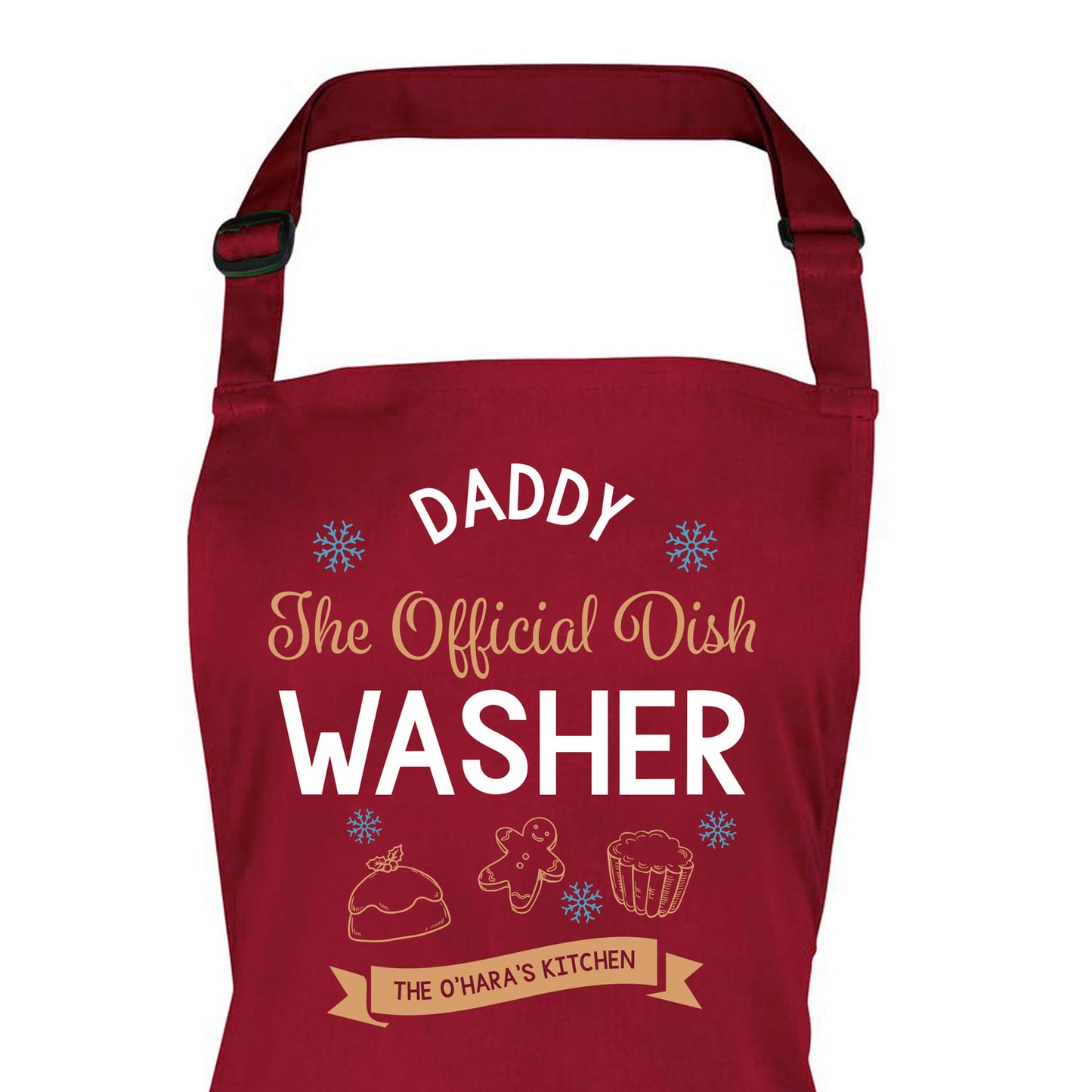 Adults Official Dish Washer Personalised Christmas Apron