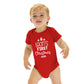 Personalised Babies First Christmas Vest Red
