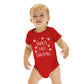 Personalised First Christmas Baby Vest Red