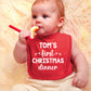 Baby's First Christmas Dinner Bib