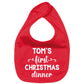 Baby's First Christmas Dinner Bib
