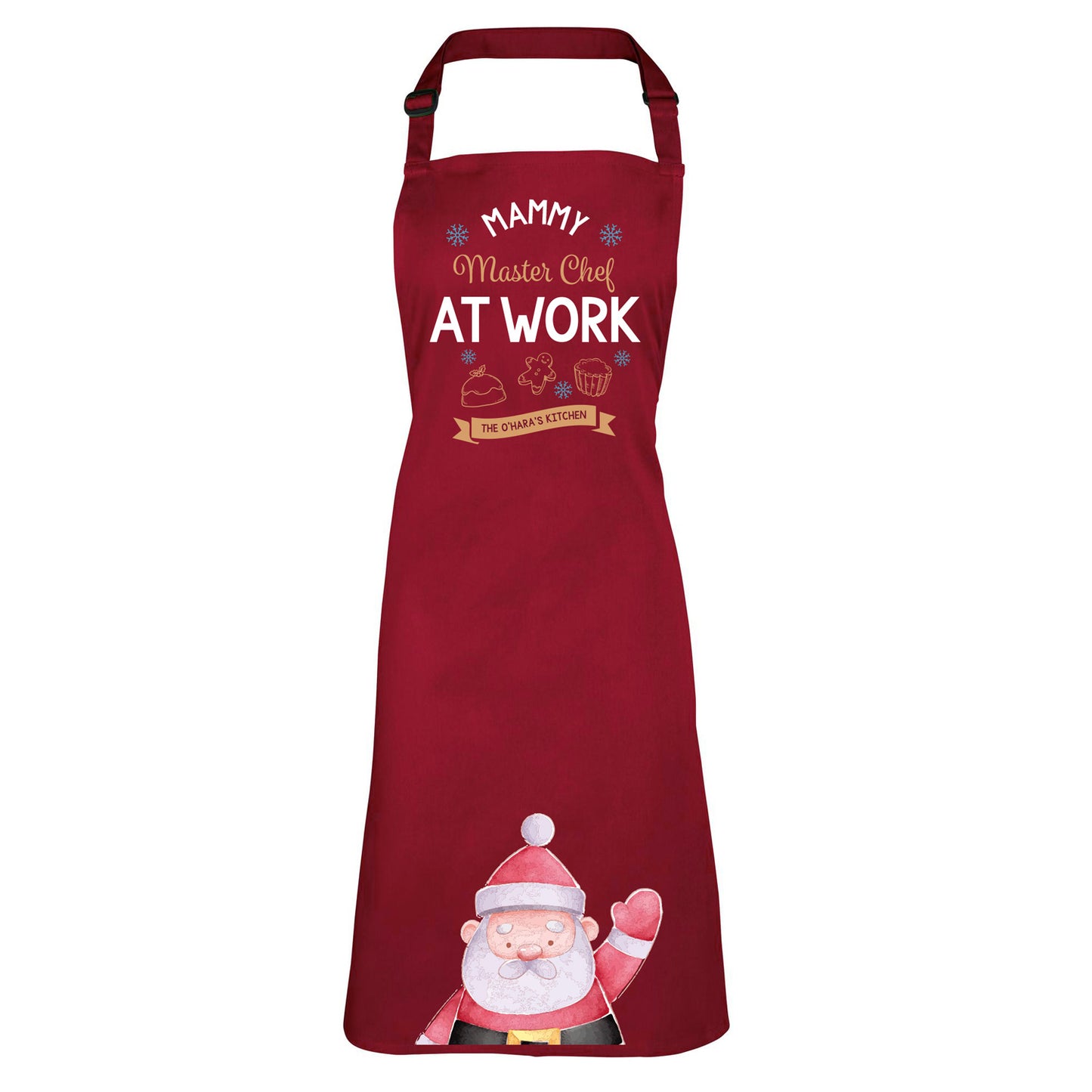 Adults Master Chef at Work Personalised Christmas Apron