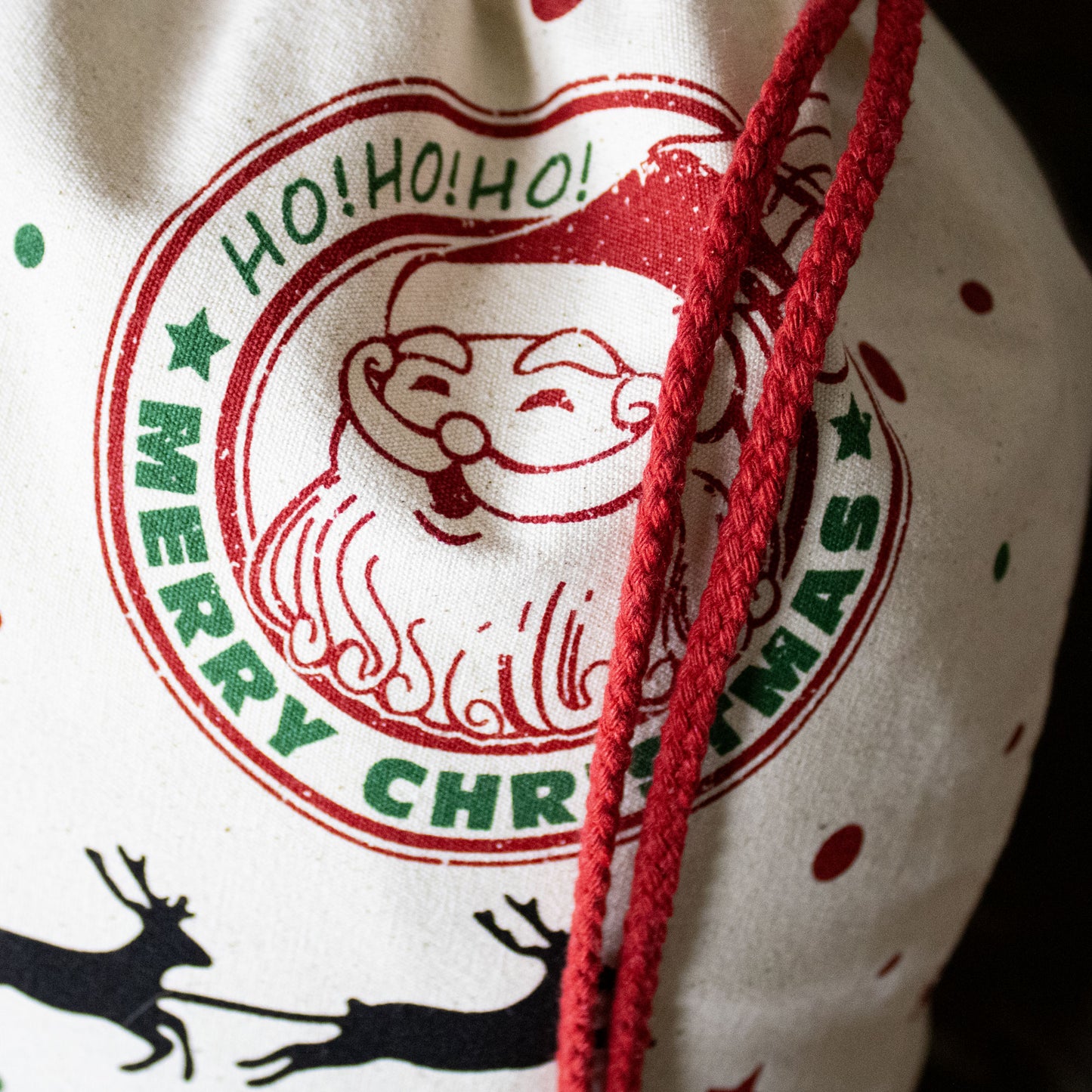 Merry Christmas Cotton Christmas Sack