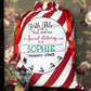 Large Candy Cane Stripe Christmas Sack