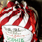 Large Candy Cane Stripe Christmas Sack