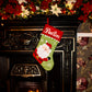 Green and Red Personalised Christmas Stocking