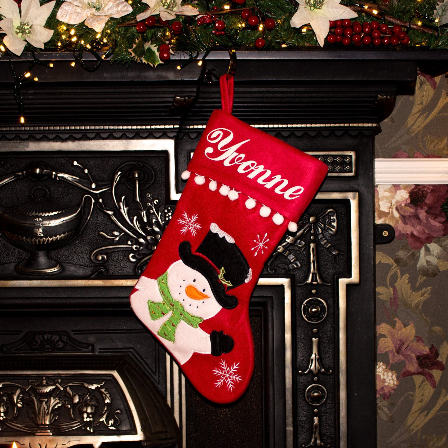 Hanging_Personalised_Snowman_Christmas_Stocking