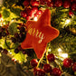Personalised Red Christmas Tree Decoration