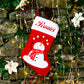 Personalised Snowman Christmas Stocking Ireland