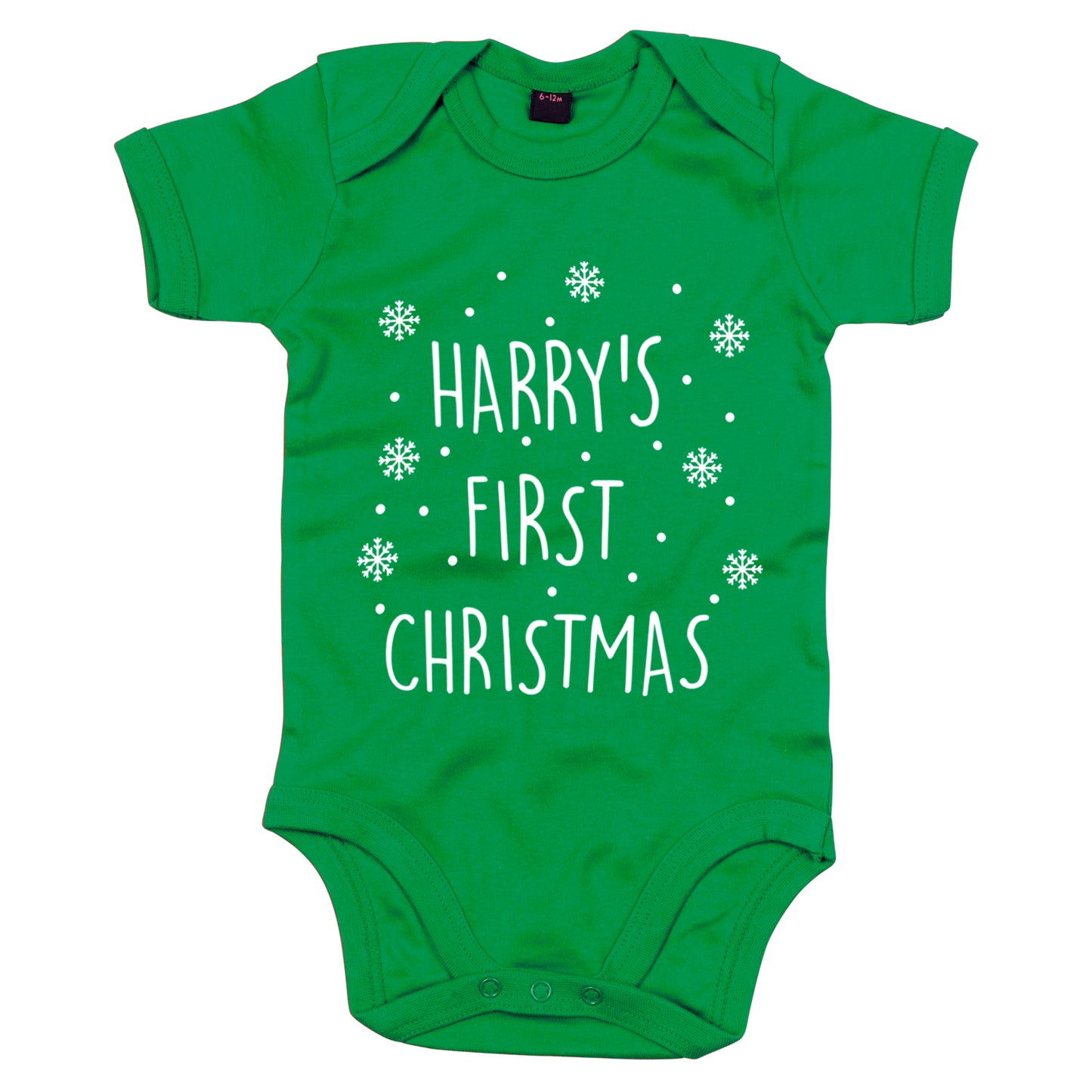 Personalised Baby Vest Green