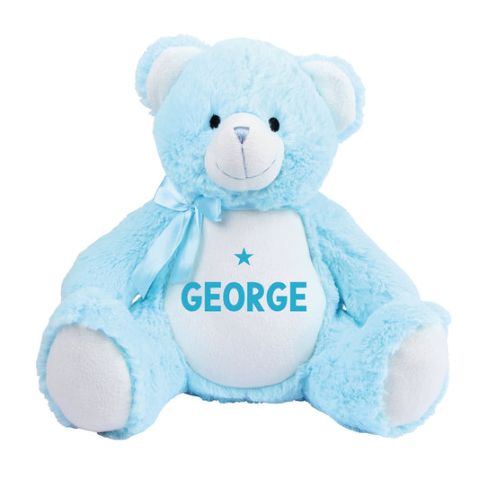 Personalised Blue Teddy