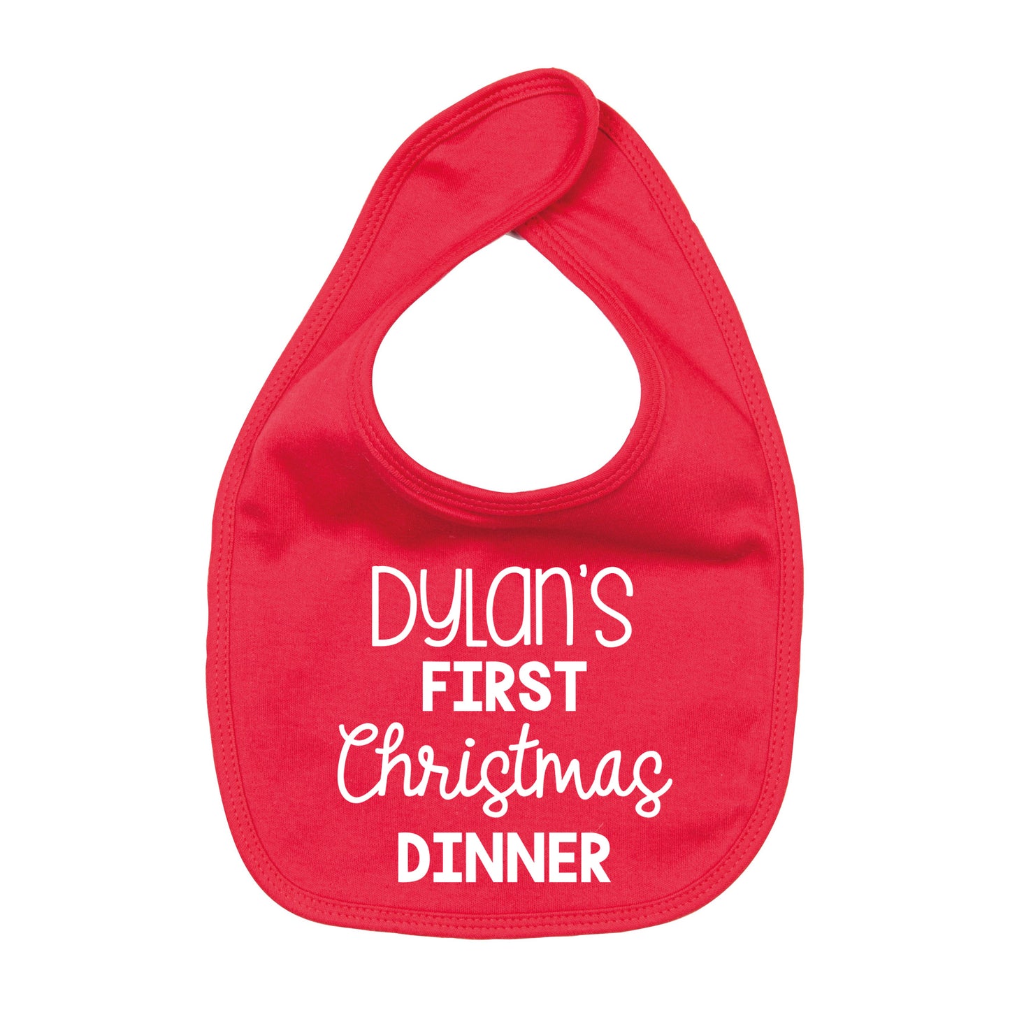 Baby's First Christmas Dinner Bib