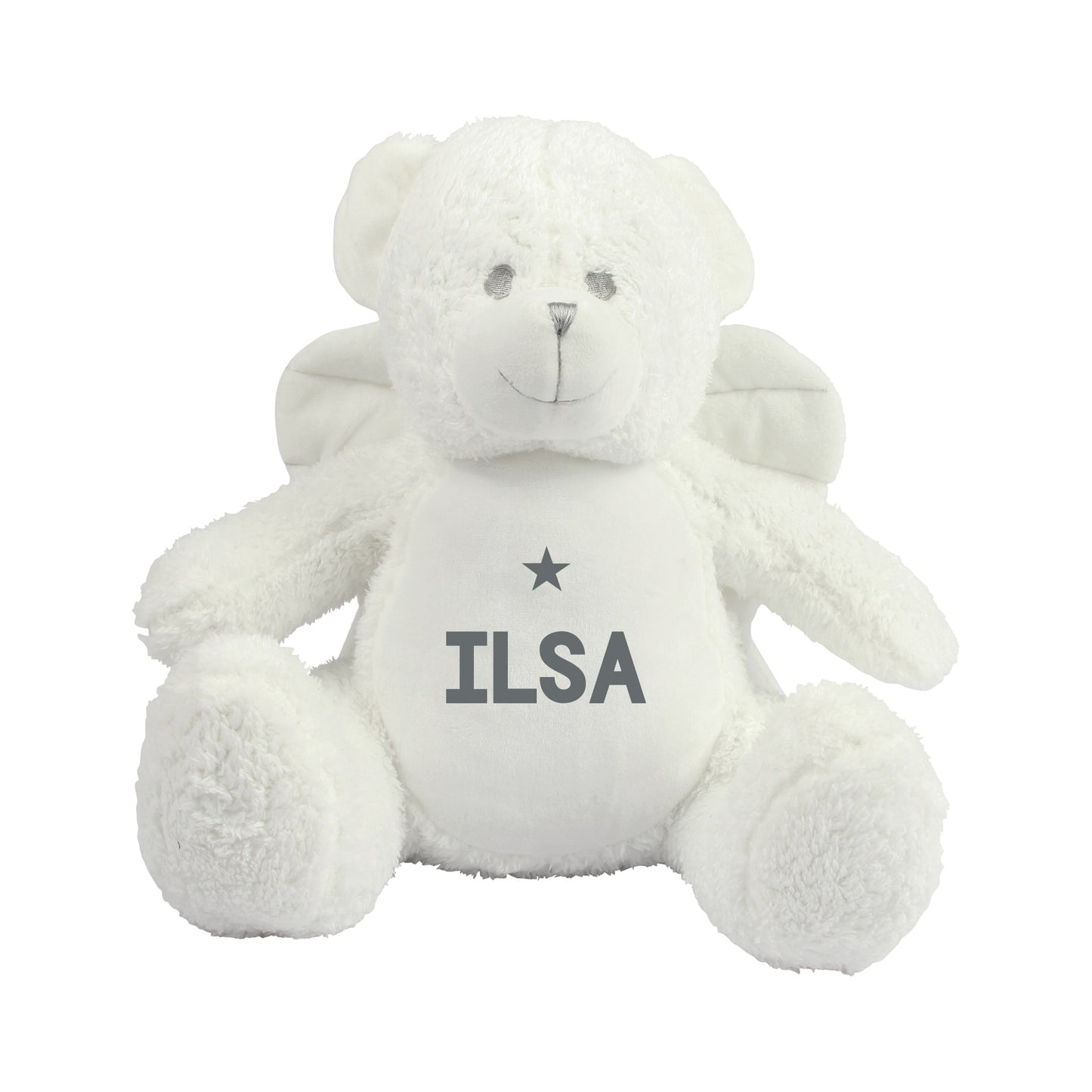 Personalised White Angel Teddy